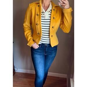 Dizzy Lizzie Ladies Medium Wool Blend Bomber/Military Style cropped Jacket/Coat